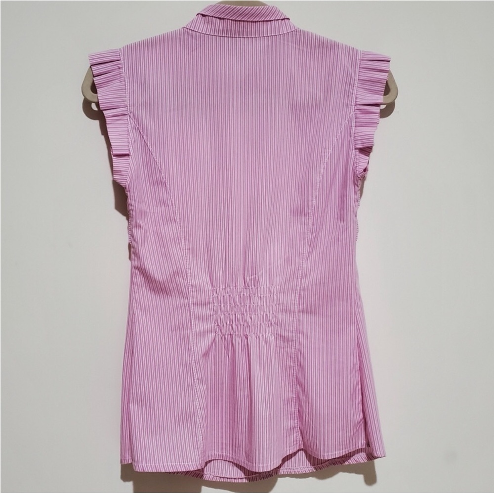 Pink Sleeveless Ruffle Top - Picture 2 of 9